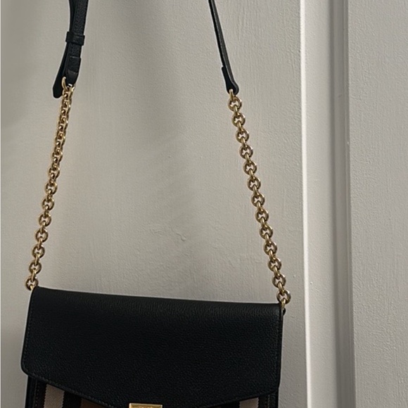 Burberry Black and Brown Crossbody Bag with Gold Accent - Picture 2 of 15